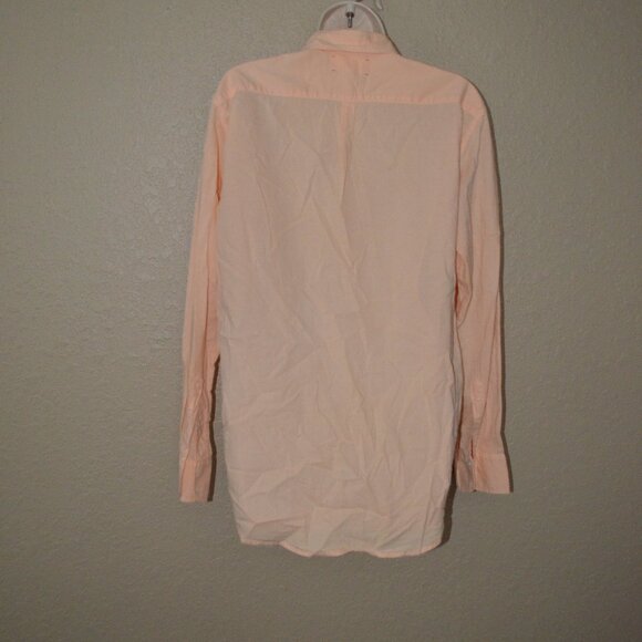 Sz XS Xirena Oversized Peach Color Cotton Long Sleeve Blouse - Picture 4 of 5